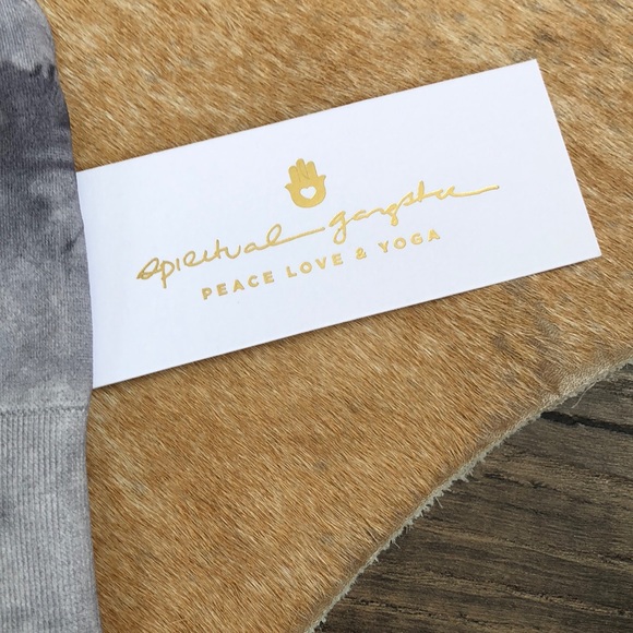 Spiritual Gangster Seamless Scoop Bra Gray Marble - Picture 7 of 9